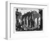 View of the Temples of Paestum (Litho)-Giovanni Battista Piranesi-Framed Giclee Print