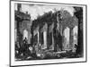 View of the Temples of Paestum (Litho)-Giovanni Battista Piranesi-Mounted Giclee Print