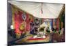 View of the Tented Room and Ivory Carved Throne-Peter Mabuse-Mounted Giclee Print