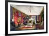 View of the Tented Room and Ivory Carved Throne-Peter Mabuse-Framed Giclee Print