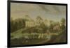 View of the Terrace Looking across the Canal to the Side of the Villa, Chiswick Villa-Pieter Andreas Rysbrack-Framed Giclee Print