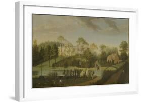 View of the Terrace Looking across the Canal to the Side of the Villa, Chiswick Villa-Pieter Andreas Rysbrack-Framed Giclee Print