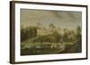 View of the Terrace Looking across the Canal to the Side of the Villa, Chiswick Villa-Pieter Andreas Rysbrack-Framed Giclee Print