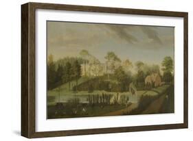 View of the Terrace Looking across the Canal to the Side of the Villa, Chiswick Villa-Pieter Andreas Rysbrack-Framed Giclee Print