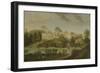 View of the Terrace Looking across the Canal to the Side of the Villa, Chiswick Villa-Pieter Andreas Rysbrack-Framed Giclee Print