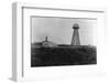 View of the Tesla Wireless Broadcasting Tower-Bettmann-Framed Photographic Print