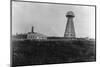 View of the Tesla Wireless Broadcasting Tower-Bettmann-Mounted Photographic Print