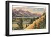 View of the Tetons, Wyoming-null-Framed Premium Giclee Print