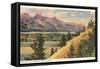 View of the Tetons, Wyoming-null-Framed Stretched Canvas