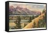 View of the Tetons, Wyoming-null-Framed Stretched Canvas