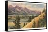 View of the Tetons, Wyoming-null-Framed Stretched Canvas