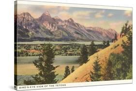 View of the Tetons, Wyoming-null-Stretched Canvas