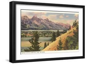 View of the Tetons, Wyoming-null-Framed Art Print