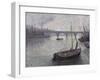 View of the Thames, 1893-Maximilien Luce-Framed Giclee Print