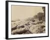 View of the Thames Above Limehouse, London, During the Frost of February 1895-null-Framed Photographic Print