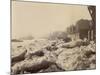 View of the Thames Above Limehouse, London, During the Frost of February 1895-null-Mounted Photographic Print