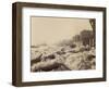 View of the Thames Above Limehouse, London, During the Frost of February 1895-null-Framed Photographic Print