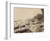 View of the Thames Above Limehouse, London, During the Frost of February 1895-null-Framed Photographic Print