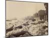 View of the Thames Above Limehouse, London, During the Frost of February 1895-null-Mounted Photographic Print