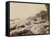 View of the Thames Above Limehouse, London, During the Frost of February 1895-null-Framed Stretched Canvas