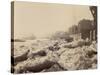 View of the Thames Above Limehouse, London, During the Frost of February 1895-null-Stretched Canvas