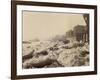 View of the Thames Above Limehouse, London, During the Frost of February 1895-null-Framed Photographic Print