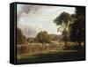View of the Thames at Richmond-George Hilditch-Framed Stretched Canvas