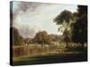 View of the Thames at Richmond-George Hilditch-Stretched Canvas