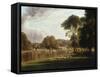 View of the Thames at Richmond-George Hilditch-Framed Stretched Canvas