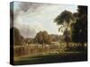 View of the Thames at Richmond-George Hilditch-Stretched Canvas