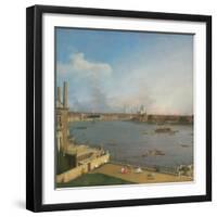 View of the Thames, from Richmond House-Canaletto-Framed Giclee Print