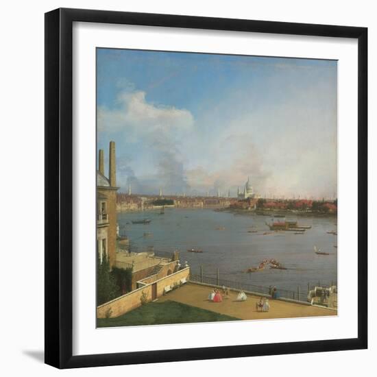 View of the Thames, from Richmond House-Canaletto-Framed Giclee Print