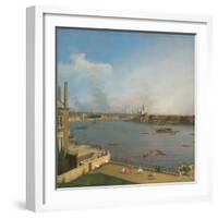 View of the Thames, from Richmond House-Canaletto-Framed Giclee Print