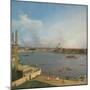 View of the Thames, from Richmond House-Canaletto-Mounted Giclee Print