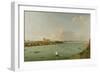 View of the Thames from South of the River-Canaletto-Framed Giclee Print