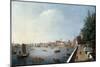 View of the Thames from the Adelphi Terrace-William James-Mounted Giclee Print