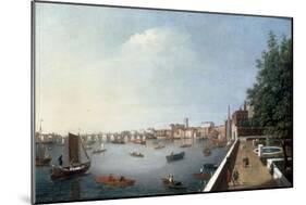 View of the Thames from the Adelphi Terrace-William James-Mounted Giclee Print