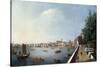 View of the Thames from the Adelphi Terrace-William James-Stretched Canvas