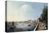 View of the Thames from the Adelphi Terrace-William James-Stretched Canvas