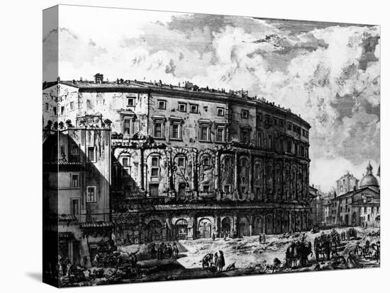 View of the Theatre of Marcellus, from the 'Views of Rome' Series, C.1760-Giovanni Battista Piranesi-Stretched Canvas