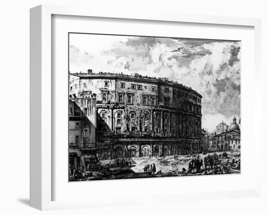 View of the Theatre of Marcellus, from the 'Views of Rome' Series, C.1760-Giovanni Battista Piranesi-Framed Giclee Print