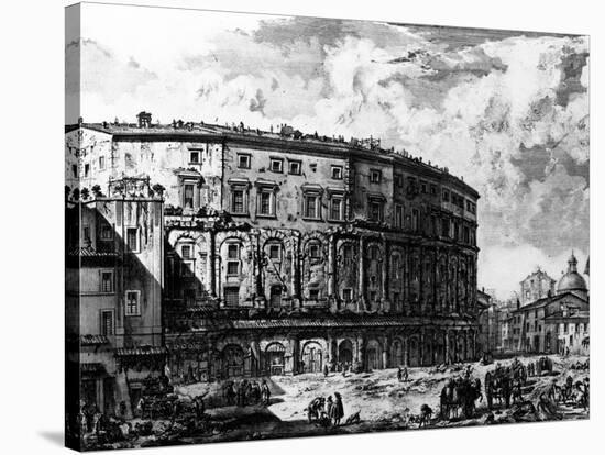 View of the Theatre of Marcellus, from the 'Views of Rome' Series, C.1760-Giovanni Battista Piranesi-Stretched Canvas