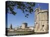 View of the Three Towers at the Entrance to Vieux Port, La Rochelle, Charente-Maritime-Peter Richardson-Stretched Canvas