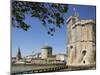 View of the Three Towers at the Entrance to Vieux Port, La Rochelle, Charente-Maritime-Peter Richardson-Mounted Premium Photographic Print