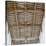 View of the tie-beam roof-English School-Stretched Canvas