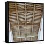 View of the tie-beam roof-English School-Framed Stretched Canvas