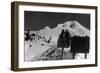 View of the Timberline Ski Lift - Mt. Hood, OR-Lantern Press-Framed Art Print