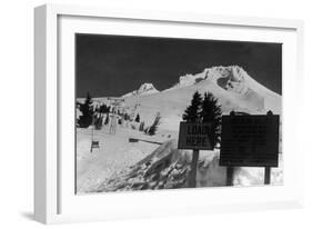 View of the Timberline Ski Lift - Mt. Hood, OR-Lantern Press-Framed Art Print