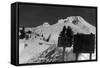 View of the Timberline Ski Lift - Mt. Hood, OR-Lantern Press-Framed Stretched Canvas