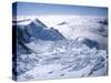 View of the Top of Fox Glacier, Westland, West Coast, South Island, New Zealand-D H Webster-Stretched Canvas